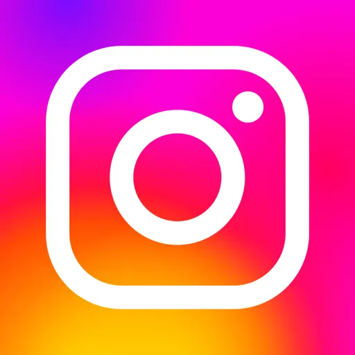 Instagram icon, light