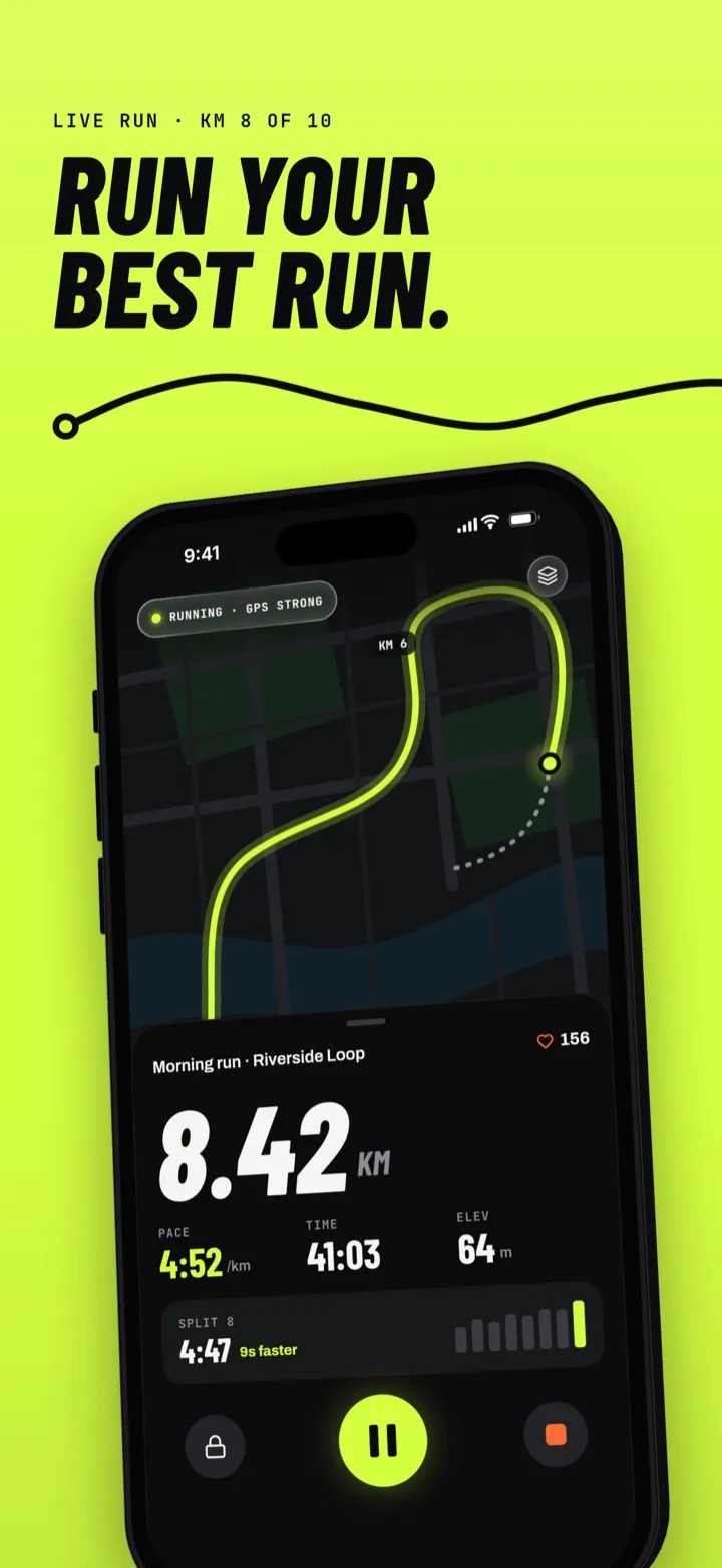 Stride screenshot: Run your best run.