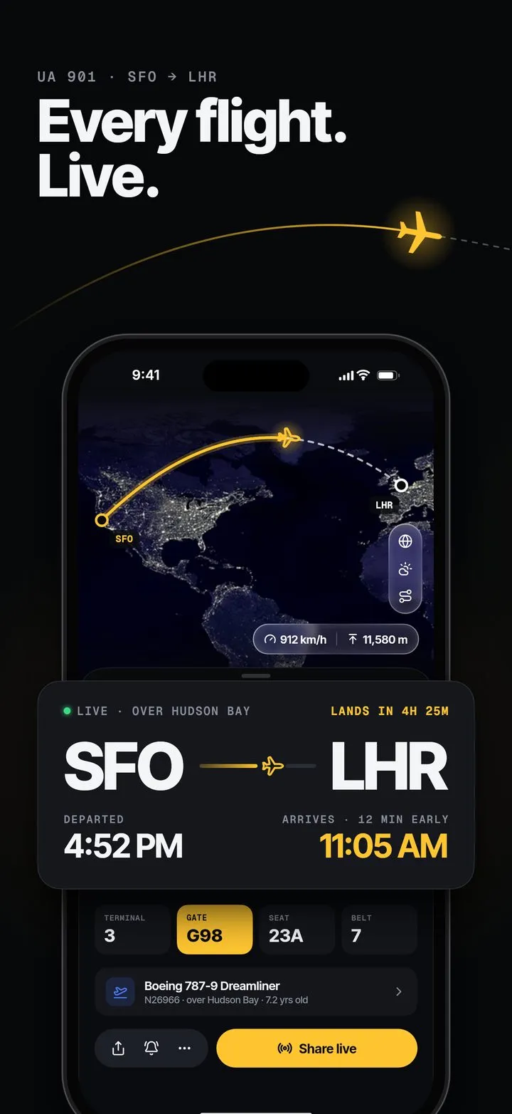 Orbit screenshot: Every flight. Live.